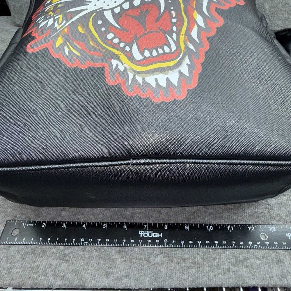 Ed Hardy Backpack Black Tiger‎ Fit Most Laptops Adjustable Straps New